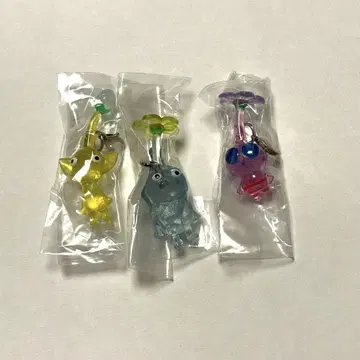 피크민 메지루시 액세서리 3세트 노랑 피크민 얼음 피크민 깃털 피크민