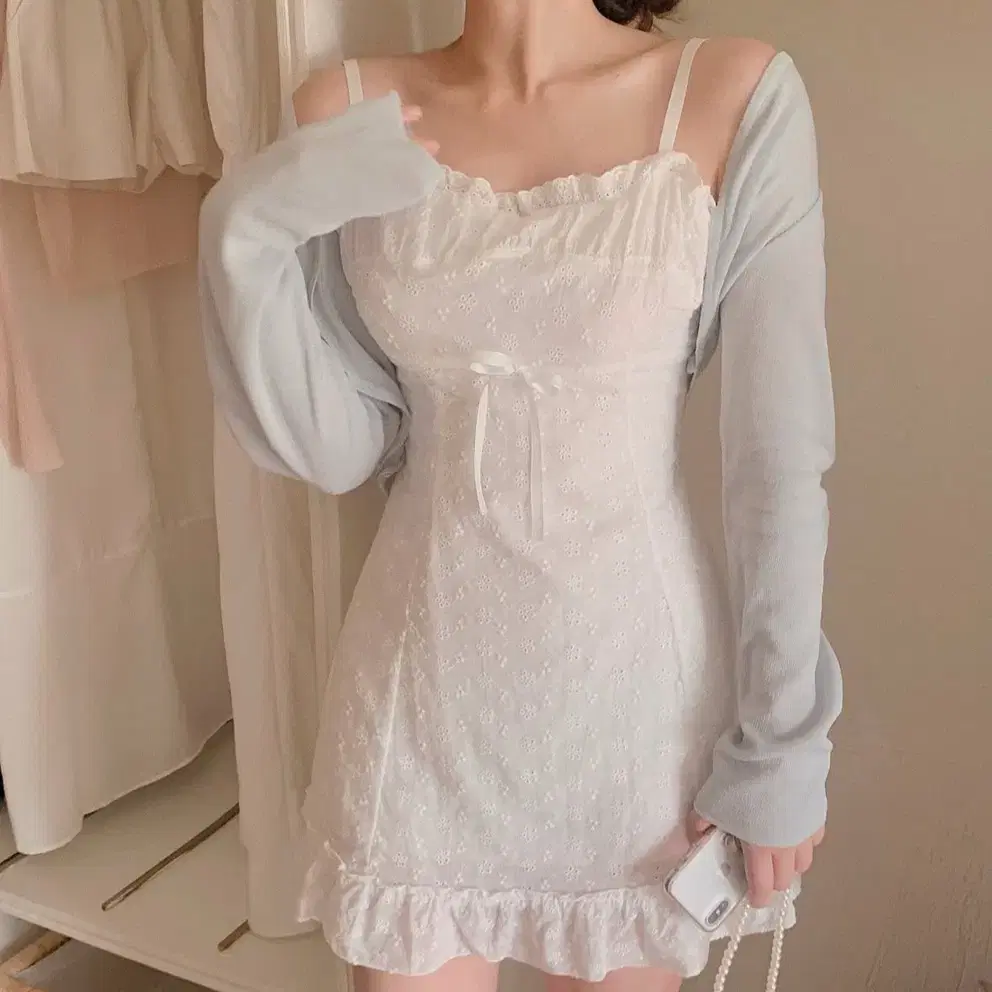 ワンピース FLOWER LACE BALLOON ONE PIECE FLOWER LACE BALLOON ONE PIECE