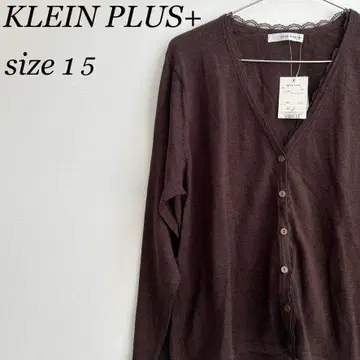 [새상품] KLEIN PLUS+ 여성용 가디건 브라운 레이스 15