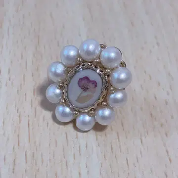마르베리코 압화 쿠키링 (퍼플 아리섬)