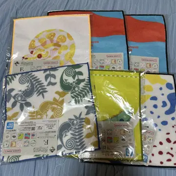 제일복권 파충류 & 양서류 vol.2 F상 타월 컬렉션 5종 6장 세트