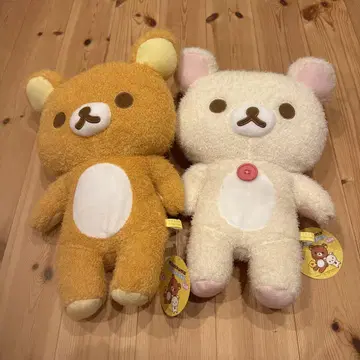 택 포함 리락쿠마 & 코리락쿠마 푹신푹신 봉제 인형 XL