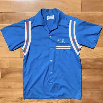 힐튼 볼링 셔츠 70s 80s Made in USA USA제