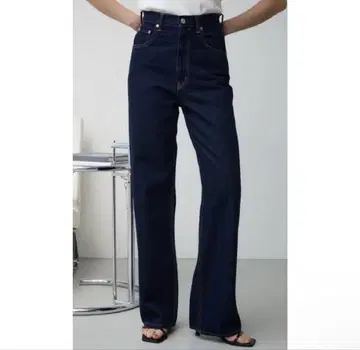 AZUL DENIM 하이웨스트 와이드 데님