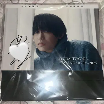 Yudai Toyoda 달력 2025-2026 친필 사인 포함