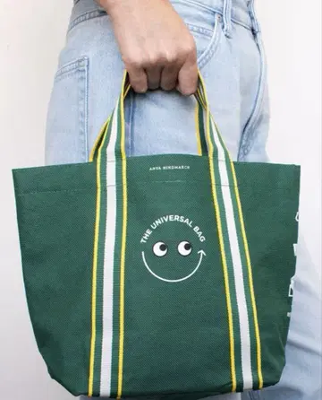 미사용 새상품 소형 내셔널 린넨 안야 에코백 Anya Hindmarch