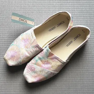 TOMS 캔디 핑크 타이다이 패턴 24.5cm 새상품
