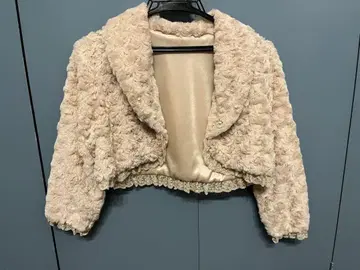 axes femme 베이지 퍼 숏 자켓