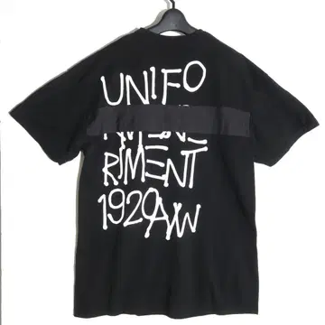 uniform experiment TAPE TEE 티셔츠 BLACK