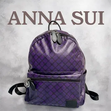 [ 레어 ] ANNA SUI 럭색 백팩 퍼플 올 패턴 참