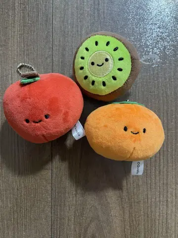 니코리노 후르츠 봉제 인형 3개 세트