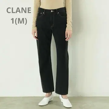 CLANE THUMB DENIM PANTS 와이드 데님 청바지 블랙