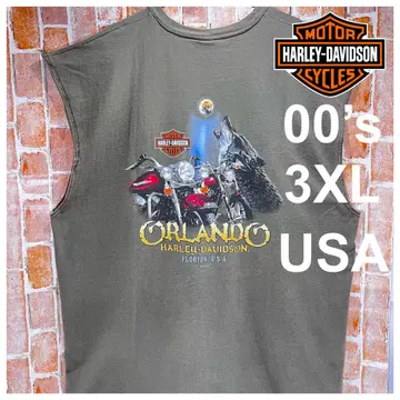 할리데이비슨 티셔츠 3XL 00s USA제 탱크탑