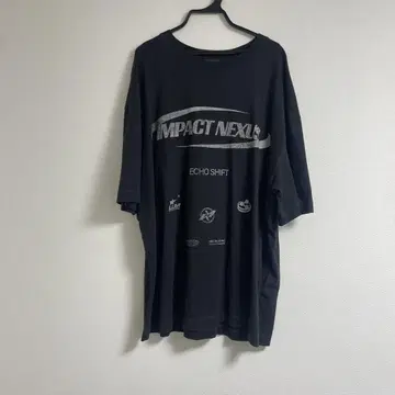 자라 임팩트 넥스트 티셔츠 블랙