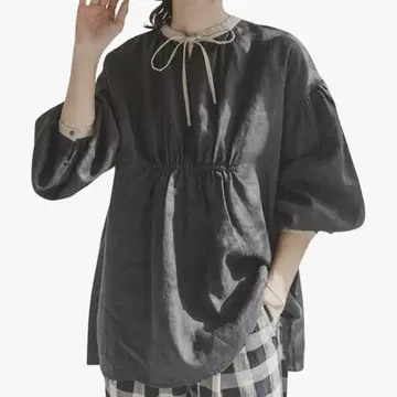 어반 리서치 도어스 린넨 블라우스