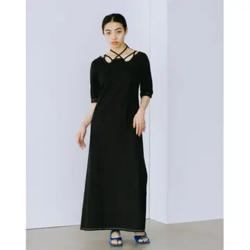 MURRAL 반소매 드레스