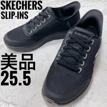 SKECHERS SLIP-INS 블랙 25.5cm 로고 남성용