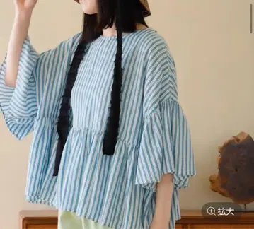 COMFORT 린넨 와이드 블라우스 니코앤드