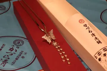 가즈라세이 노포 비녀 나비 실버 미사용 새상품