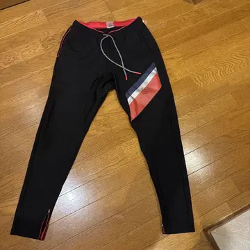 LYFT 2WAY WIDE STRIPE PANTS - BLACK