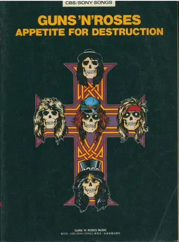밴딩 스코어 건즈 앤 로지즈 Apetite for Destruction