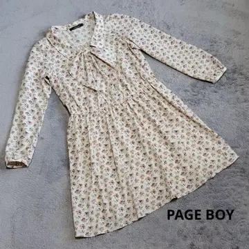 PAGEBOY 꽃무늬 리본 포함 원피스 사이즈 M