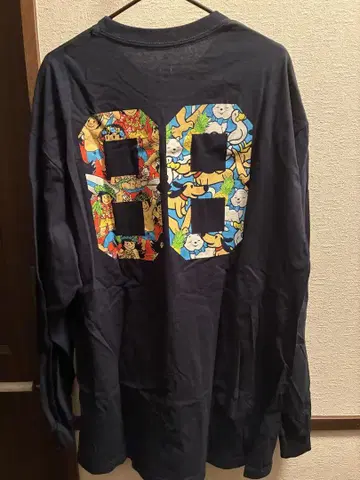 하와이 브랜드 88TEES 새상품 컬러풀 디자인 네이비 긴팔 티셔츠