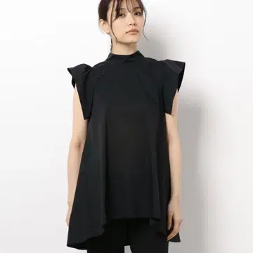 CELFORD 백 리본 플레어 소매 상의