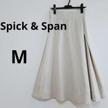 Spick & Span 플레어 스커트 롱 스커트 린넨 혼방 M 새상품급