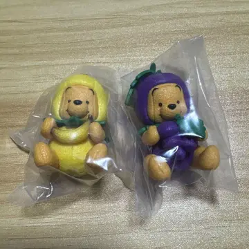 곰돌이 푸 가챠 도쿄 디즈니 리조트점 한정 바나나 포도 2개 세트