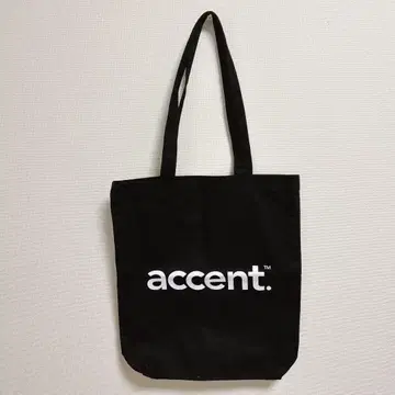 accent. 토트백 블랙
