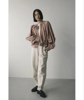STYLEMIXER 레이어 개더 블루종 PINK