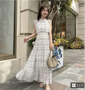 snidel Sustainable 프릴 원피스