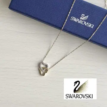 새상품급 SWAROVSKI 스와로브스키 하트 모티브 목걸이