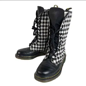 Dr. Martens 체크 1899 사이드 지퍼 14홀