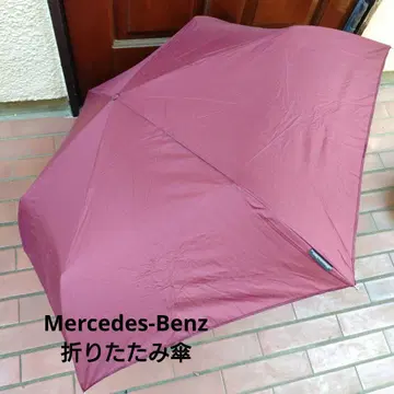 Mercedes-Benz 접이식 우산 버건디 와인 보틀형 케이스 6골