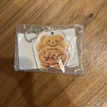 NO RAISON SANDWICH 아크릴 키링 캐러멜 곰