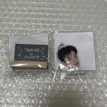 TREASURE POPUP 캡슐 토이 얼굴 아크링 키링 블랙 보드 아사히
