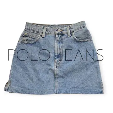 POLO JEANS 폴로 데님 미니 스커트