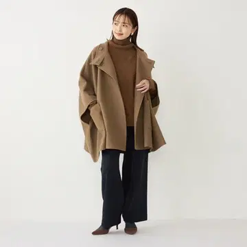 SHIPS 저지 멜톤 판초 [손세탁 가능]