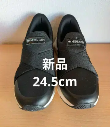 새상품 MK MICHAEL KLEIN 슬립온 24.5 블랙