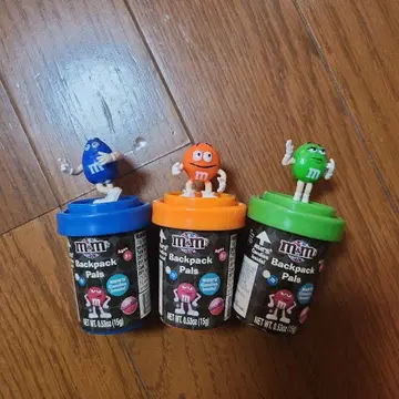 M&M's 백팩 팔 피규어 3개 세트