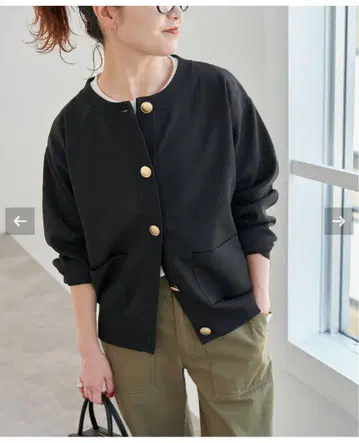 Spick and Span 워셔블 크루넥 가디건