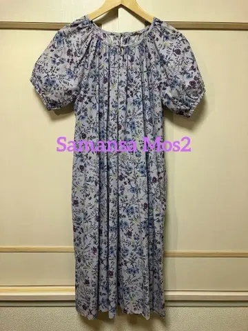 사만사 모스모스 꽃무늬 원피스 반팔