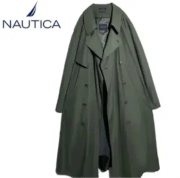 NAUTICA 올리브 그린 트렌치코트