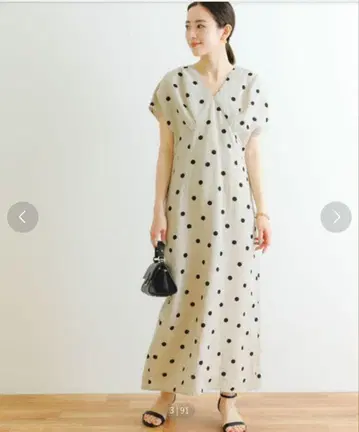 미사용 URBAN RESEARCH 허리 턱 프렌치 슬리브 원피스