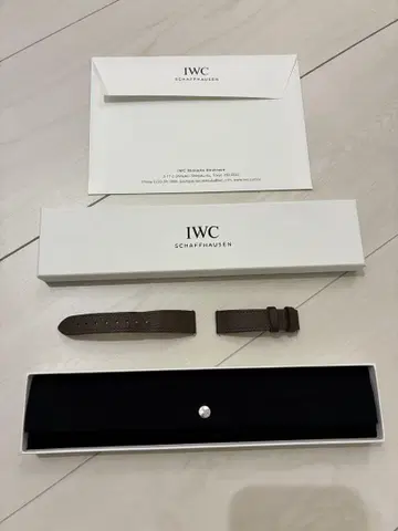 IWC 워치 카프 가죽 벨트 토프 포르토피노
