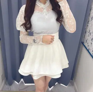 evelyn 퍼프 슬리브 리브 tp