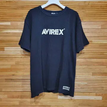 아비렉스 블랙 리브 와플 티셔츠 XL 사이즈