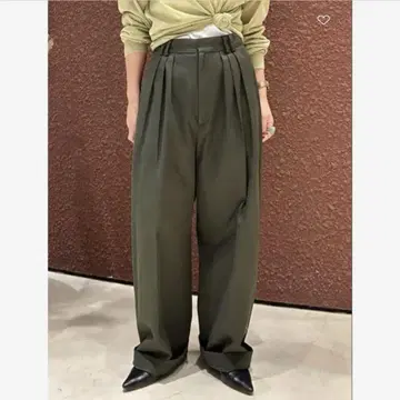 6 ROKU 턱 팬츠 올리브 34